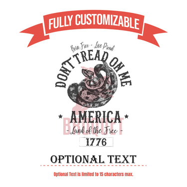 Don't Tread On Me Personalized Tumbler